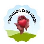 Logo com um coração nas mãos